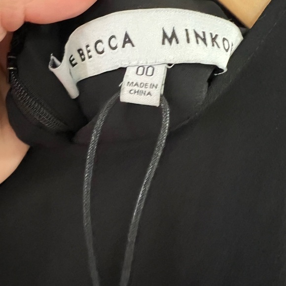Rebecca Minkoff Black Barbara Button Dress - NWT - Size 00 - Picture 4 of 10